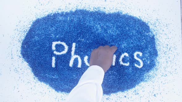 Blue Writing Physics
