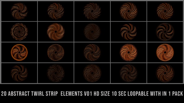Twirl Strips Element Pack V01