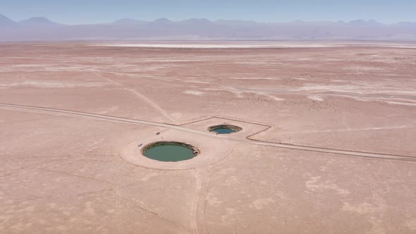 San Pedro De Atacama, Antofagasta. Chile. Desert. Andes Cejar Lagoon and Eyes of the Salar. alt