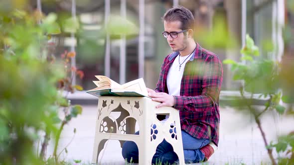 Young Muslim Praying at the Mosque alt