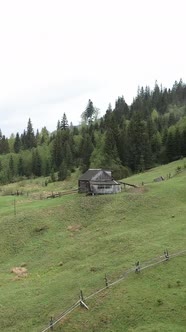 Ukraine Carpathian Mountains House in the Mountains alt