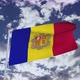Andorra Flag With Sky 4k - VideoHive Item for Sale