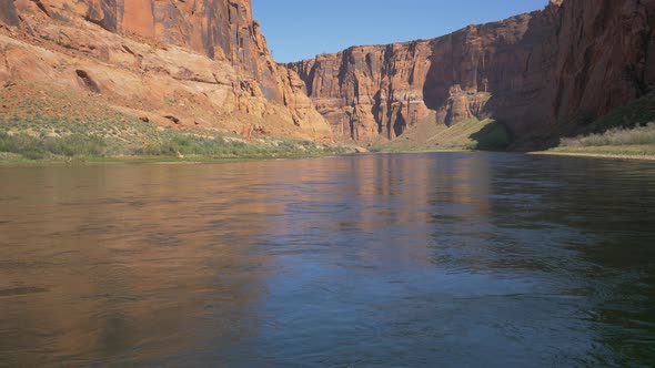 Still water and cliffs alt