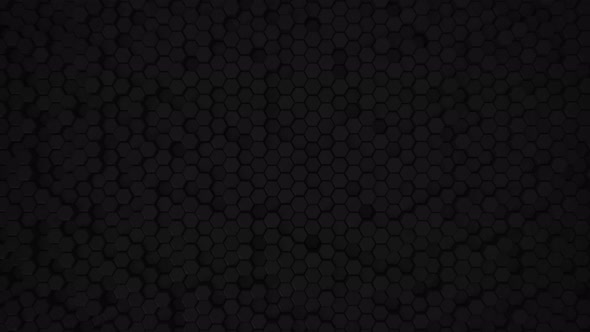 Abstract hexagonal geometric contour of the surface Black