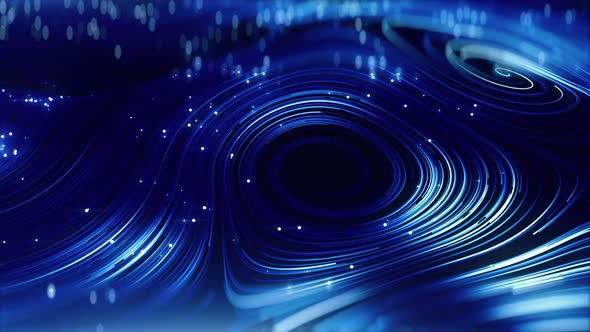 Abstract Blue Round Network alt