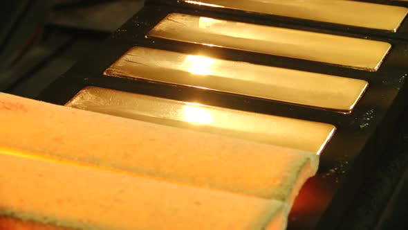 gold bars production