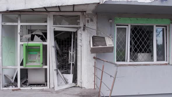 War in Ukraine  Destroyed Building in Borodyanka Bucha District alt