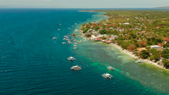 The Coast of the Island of Cebu Moalboal Philippines alt