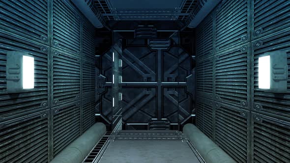 Long Corridor Of The Space Station, Motion Graphics | VideoHive