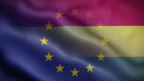 EU Bolivia Flag Loop Background 4K