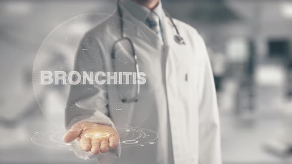 Doctor Holding in Hand Bronchitis alt