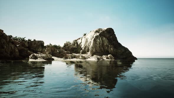 Rocky Coastline in Sintra Portugal alt