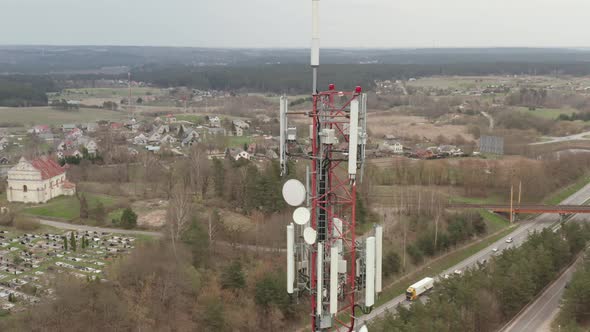 GSM Cellular Telecom Tower alt