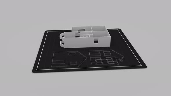 Architecture Plan of Residental House Sketch Draft Developing alt