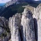 Close Up View Of The Lonely Rock Jagged Cliffs At Piatra Singuratica - VideoHive Item for Sale