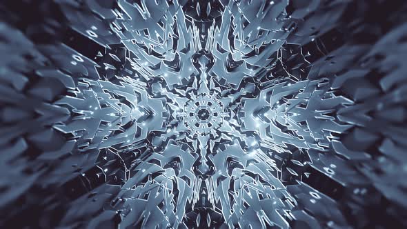 Glowing Abstract Snowflake alt
