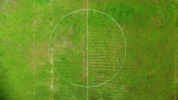 Aerial View of the Old Football Field Stadium alt