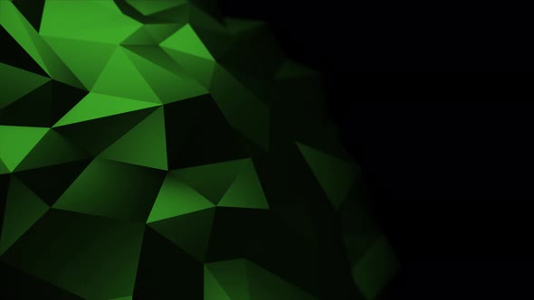Polygonal Background Dark Green