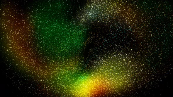 colorful Glow Particles Flow