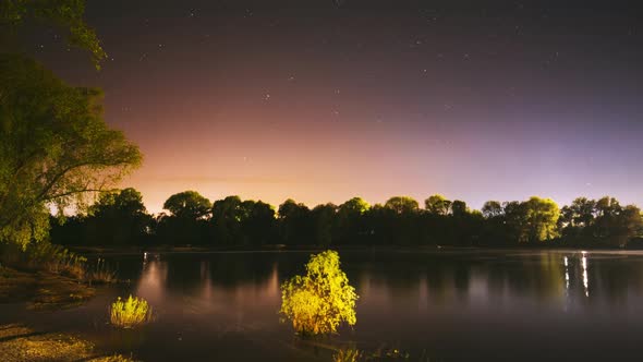 Night Sky Above River alt
