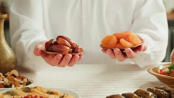 Dried Apricots and Dates Closeup Dry Fruits Vegetarian Food alt