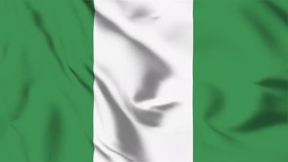 4K Nigeria Flag - Loopable