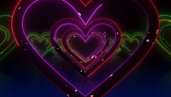 Neon Love Tunnel