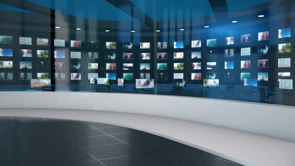 Tv Broadcast Studio Control Room 1067 E alt