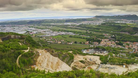 Aerial View of Beauty Nature Mighty Slopes Alpine Mountains Canyon Luxurious Top View Natural alt