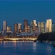 Winter Sunset over La Defense Business District, Seine River and Towers - VideoHive Item for Sale