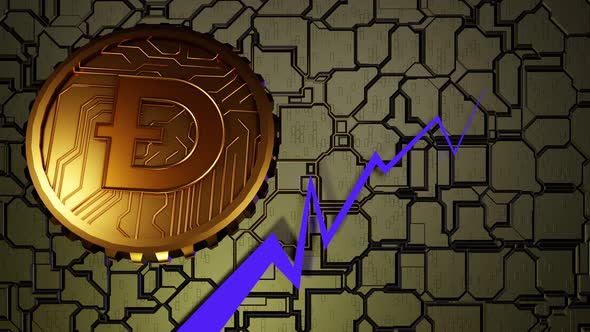 Dogecoin graph by jeannierv | VideoHive