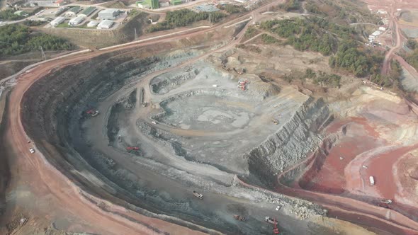 Open Pit Gold Mining Aerial