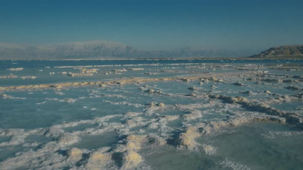 Very Salty Crystals at the Dead Sea, Israel