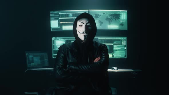 Confident Cyber Criminal Crossing Arms alt