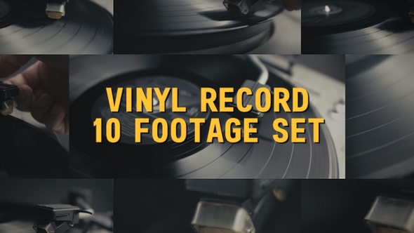 Vinyl Record Player Set