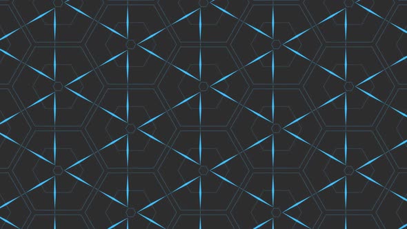 Abstract Glowing Triangles Background