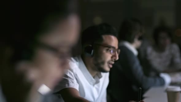 Telemarketing Agents Making Calls alt