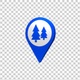 Forest Park Map Pin Location Icon - VideoHive Item for Sale