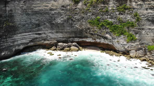 Ocean Cliffs near the Natural Pool in Nusa Penida