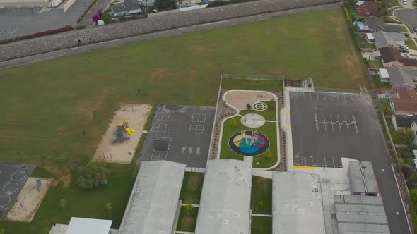 Gliding Over An Empty School