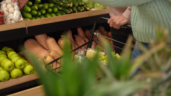 Vegetarian Buyers Making Purchases in Farm Store alt