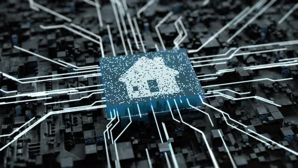 The concept of the house and the Internet network. alt