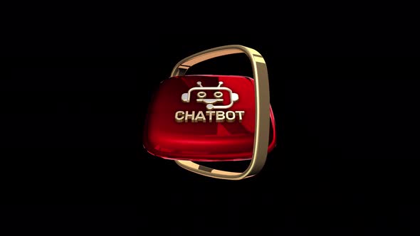 Chatbot Rotating Sign 4K