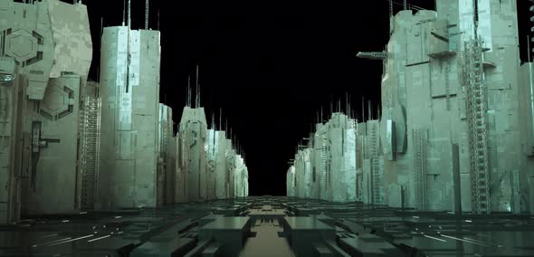 Scifi City 2 3d Alpha