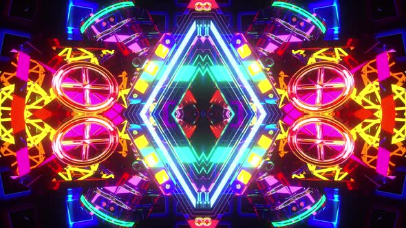 VJ Abstract Kaleidoscope Light Pattern 3
