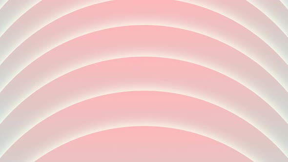 Sunset Geometric Curved Shape Flow Animation, Light Pink Blue