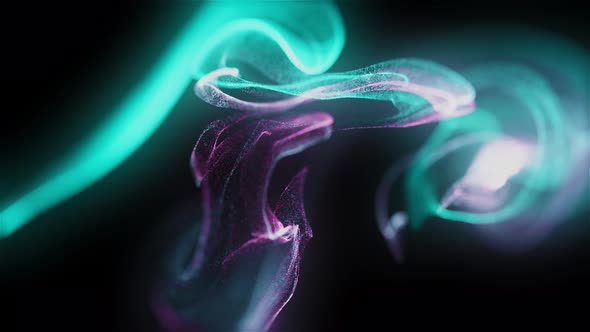 Epic Glowing Fluid Particles 4k