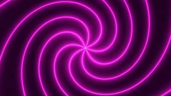 Pink Neon Glowing Spiral Hypnotic Animated Background alt