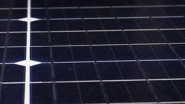 Solar Panel Rotate. Monocrystalline Solar Battery. Solar Energy. Silicon Wafer alt