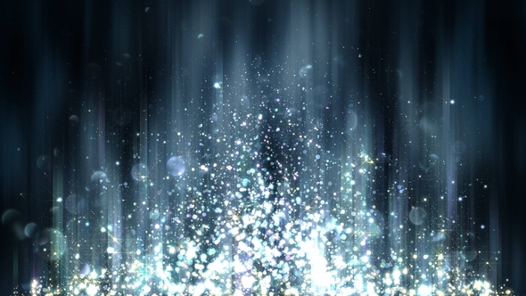 Abstract Silver Background with Glitter Particles 